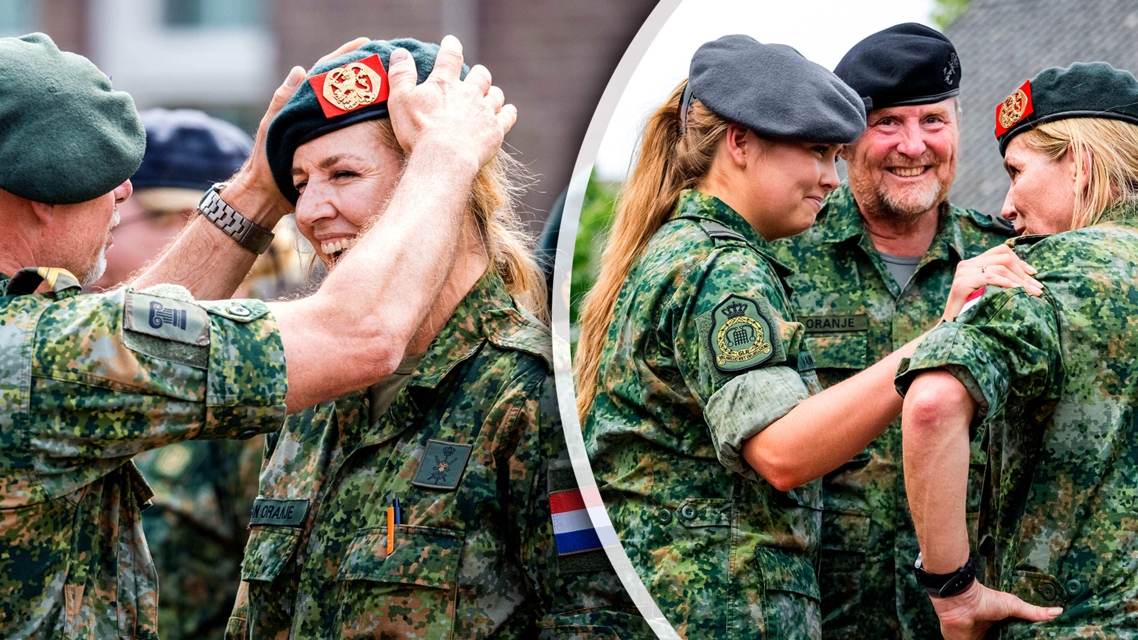 Koningin Máxima rondt eerste deel militaire opleiding af en ontvangt baret: ’Ze is een voorbeeld voor velen’